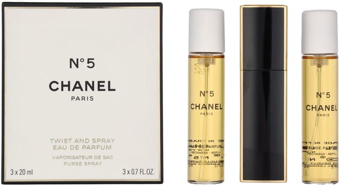 Chanel No. 5 Eau de Parfum Taschenspray (nachfüllbar) 3 x 20 ml