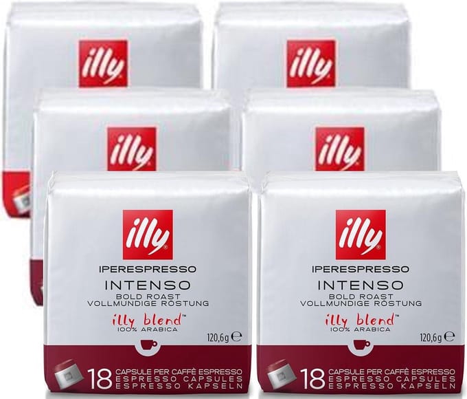 illy - Iperespresso - koffiecapsules - Intenso - 6 x 18 capsules