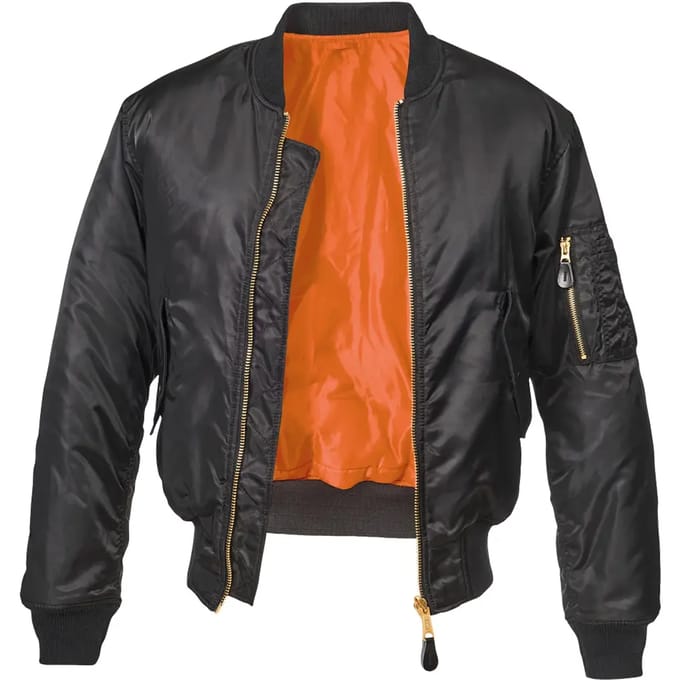 Brandit Bomberjack - MA1 - S tot 7XL - voor Mannen - zwart