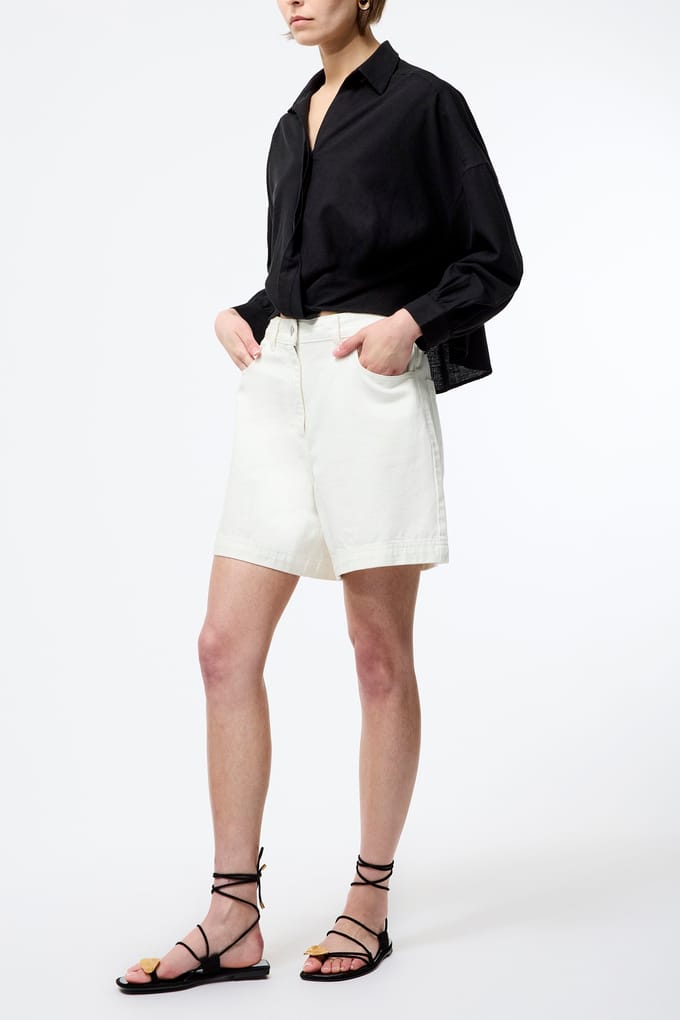 French Connection Ariette Lin Blendls Tuck Shirt Black Größe: 10 | Business hemden Outlet | Damen | Schwarz