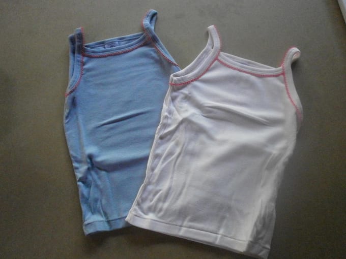 Petit Bateau - 2 Pack - Singlet - Meisje - Roze , paars - 10 jaar 140