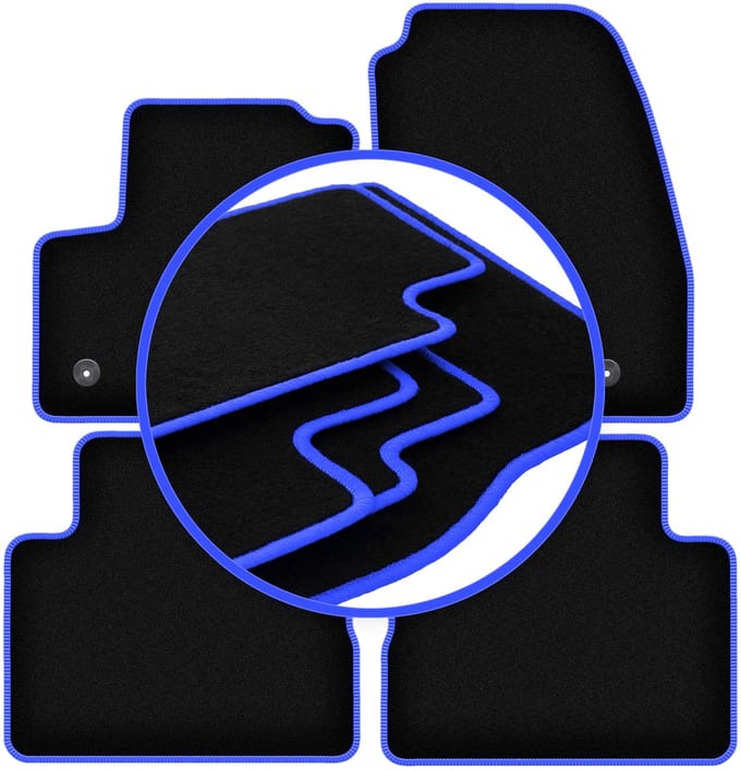 CARLUX-BLUE automatten voor: Ford C-MAX MK2 minivan (2015-2019)