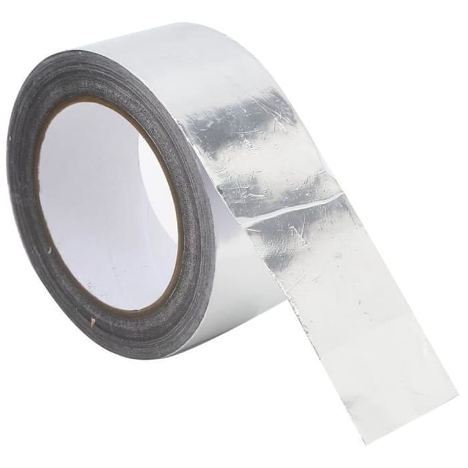 EJ.LIFE Aluminiumfolie plakband - 50mm x 30m - Wit - Multifunctioneel zilver