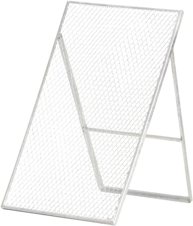Tuinzeef - Compostzeef Grondzeef - Compost Scheiden - Verstelbaar Hoekframe - 60 x 75 x 89 cm - Zilver
