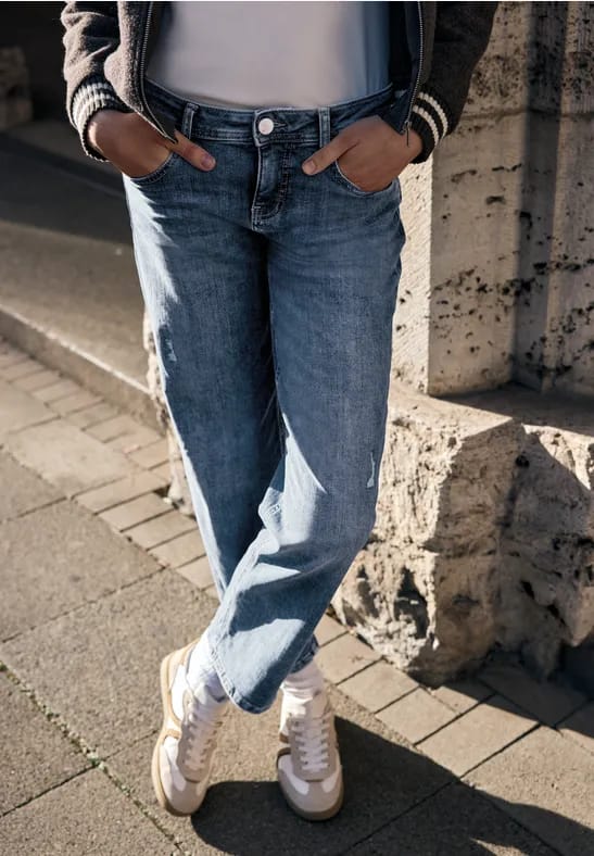 Jeans met verwoeste look