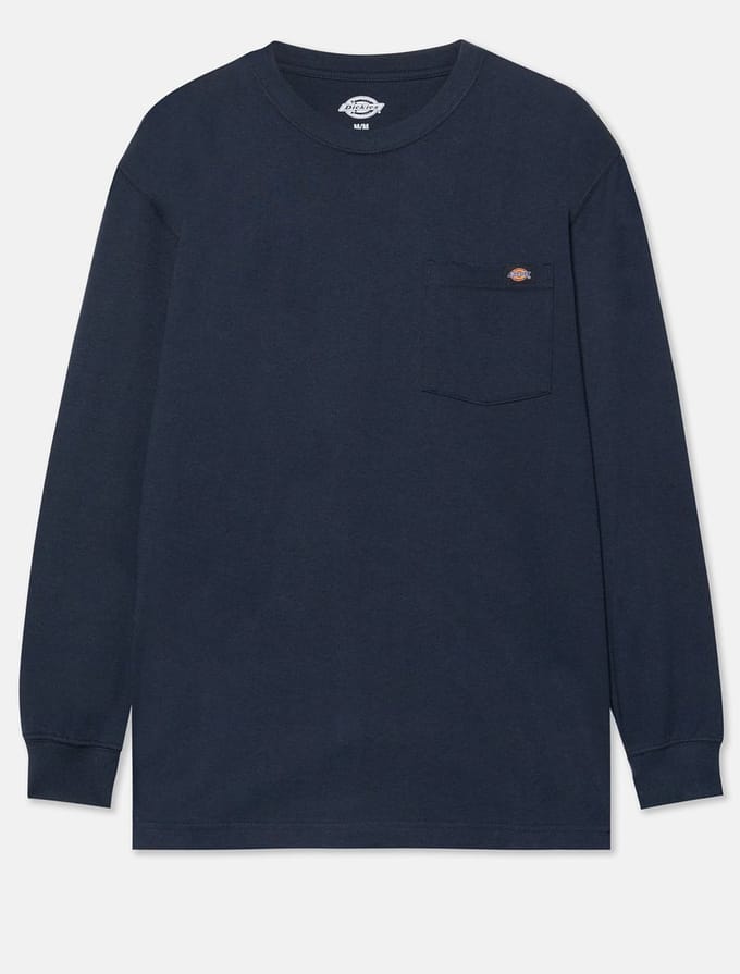 Dickies dk0wl450 relaxed T-shirt LS donker navy s