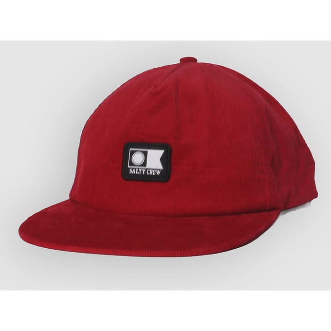 Salty Crew Flagship Cord Snapback Pet Rood Man