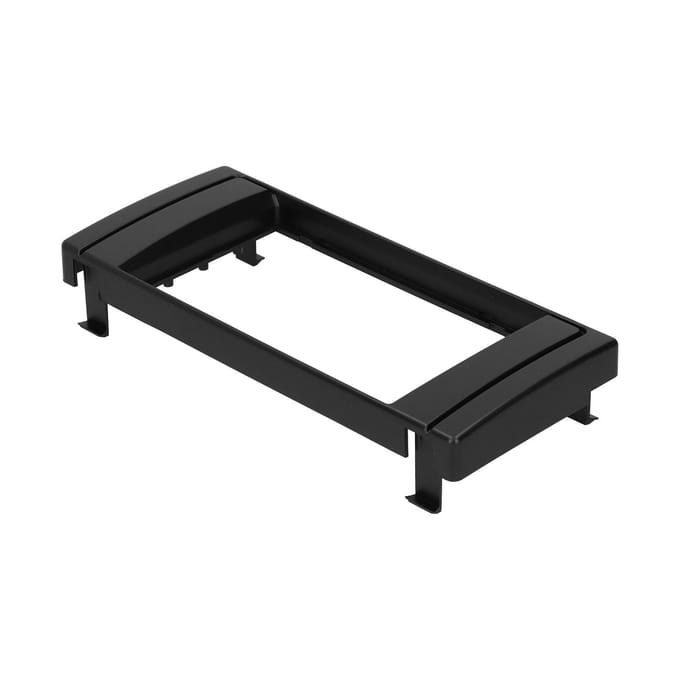 Garniture de façade audio de commande centrale 2Din Cadre de panneau de navigation Accessoire intérieur Adapté pour Série 5 E39 X5 E53 black