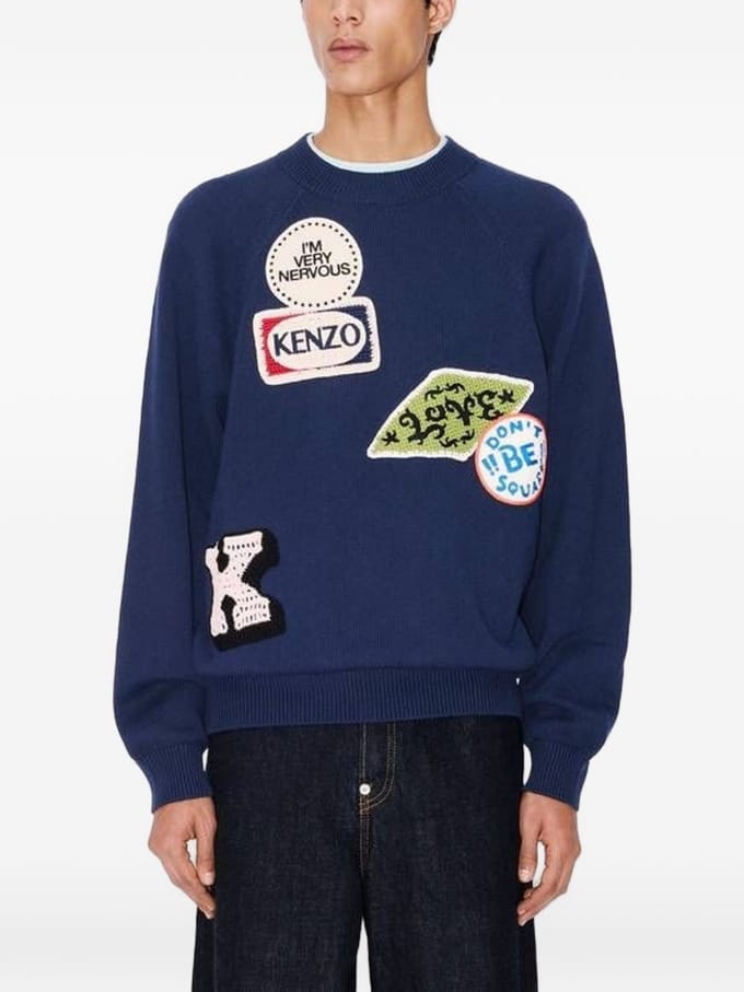 Kenzo sweatshirt toepassingen man blauw