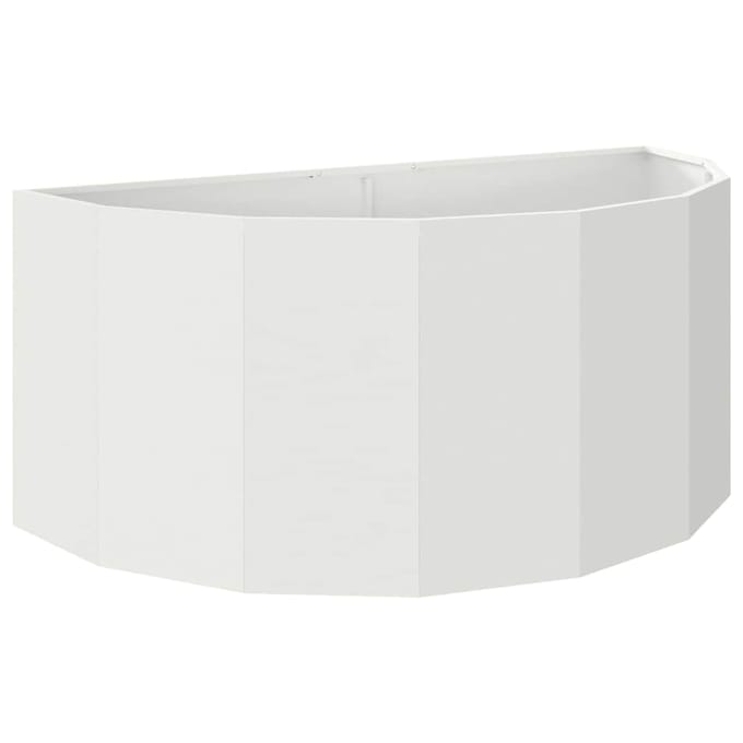 vidaXL Plantenbak Wit 120 x 60 x 50 cm Staal