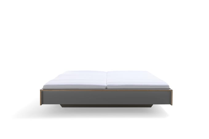 Müller Möbelwerkstätten Flai High Tweepersoons bed - antraciet - 160 cm