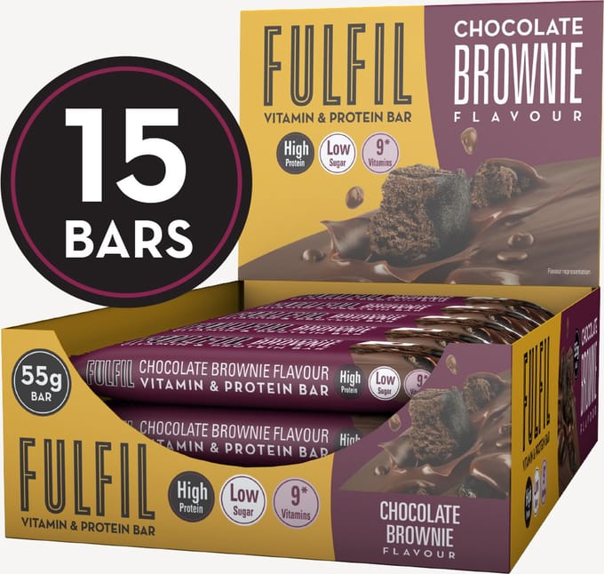 Fulfil Nutrition Vitamine & Proteïne Repen - Chocolade Brownie - 15 eiwitrepen