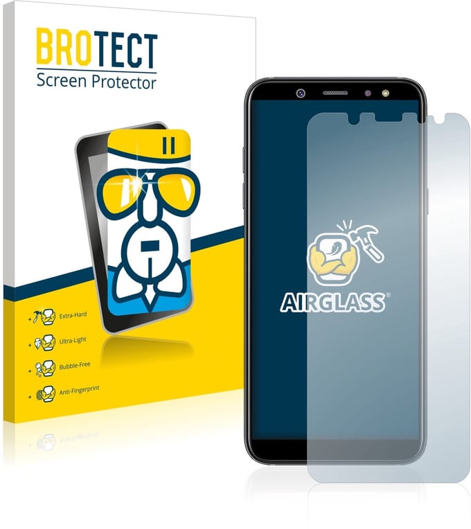 Screenprotector voor Samsung Galaxy A6 2018 Beschermglas transparant