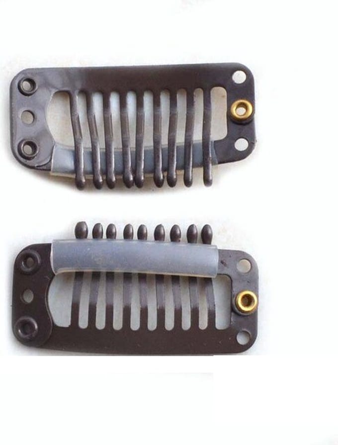 Extensions clips for clip in extensions - 3.2mm Donker Bruin ( 15 stuks)