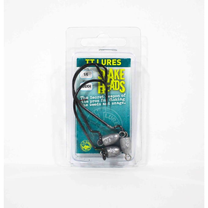 Tackle Tactics TT Snake Head Jig Head 1/6 oz 6/0 XH 3/verpakking (0701)