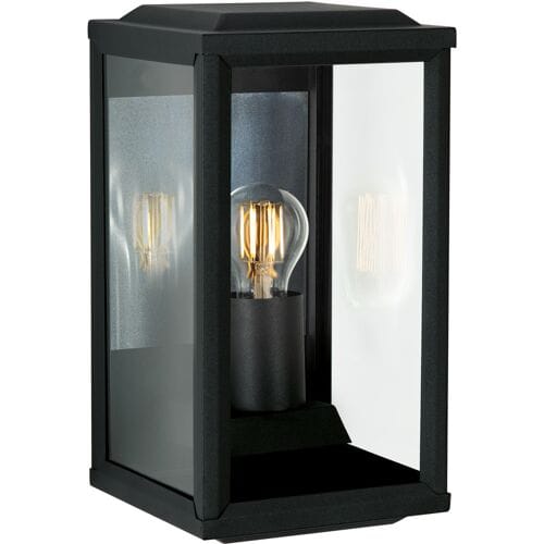 KS Verlichting 't Gooi Muurlamp Zwart Large met Lichtsensor LED