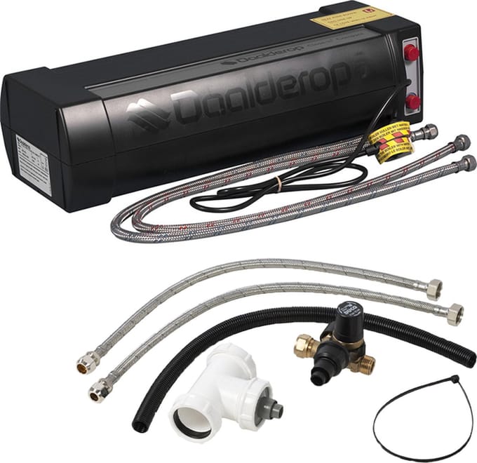 DAALDEROP CLOSE IN KEUKENBOILER CLOSE IN EASY MET AANSLUITSET 5L 1500