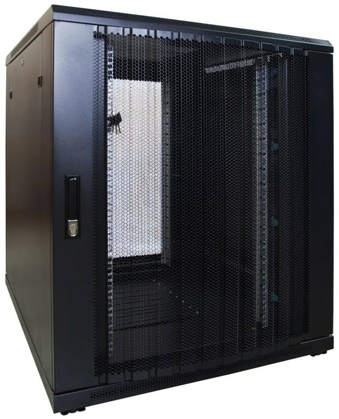 DSIT 18U serverkast met geperforeerde deur 800x1000x1000mm (BxDxH) - serverbehuizing - serverrack - 19 inch