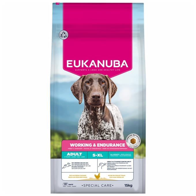 Eukanuba Hondenvoer Droog Special Care Adult Working & Endurance - 15 kg