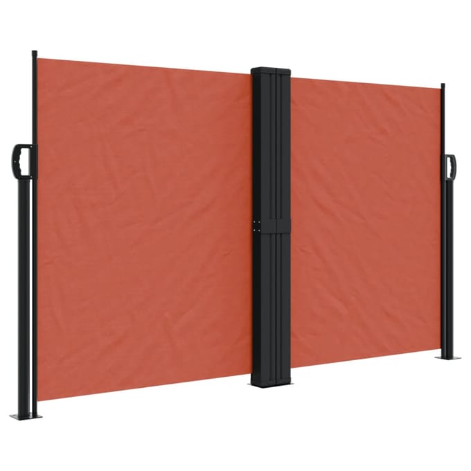 vidaXL - Windscherm - uittrekbaar - 140x600 - cm - terracotta