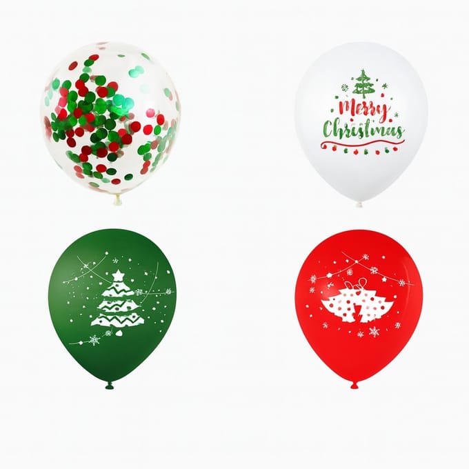 K&R Ventures Kerstballonnen - 32 stuks - 30 cm