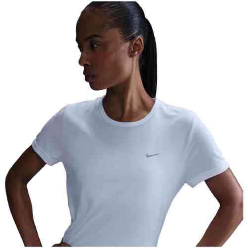 Nike Dri-FIT hardlooptop met korte mouwen voor dames Tempo - Wit- Dames, Wit S