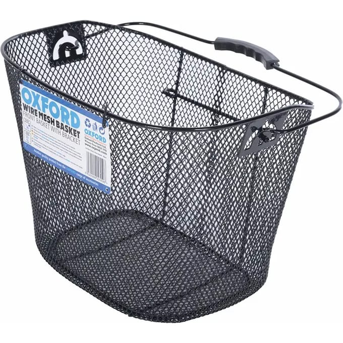 Oxc Fietsmand Voor 23 Liter Staal Met Beugels Zwart