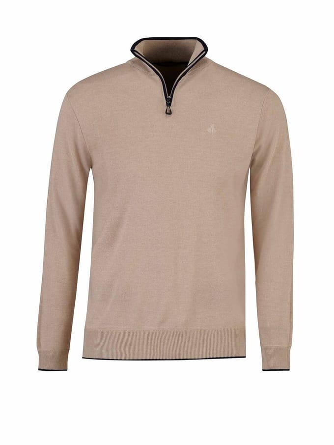 BJØRNSON Zimon Gebreide Pullover Heren - Schipperstrui - Maat S - Beige