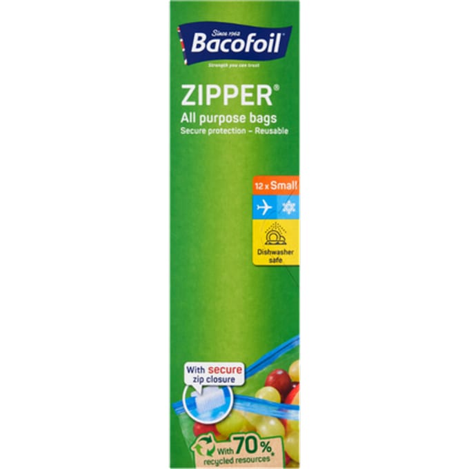 Bacofoil Zipzakjes Allround Klein - 12 stuks