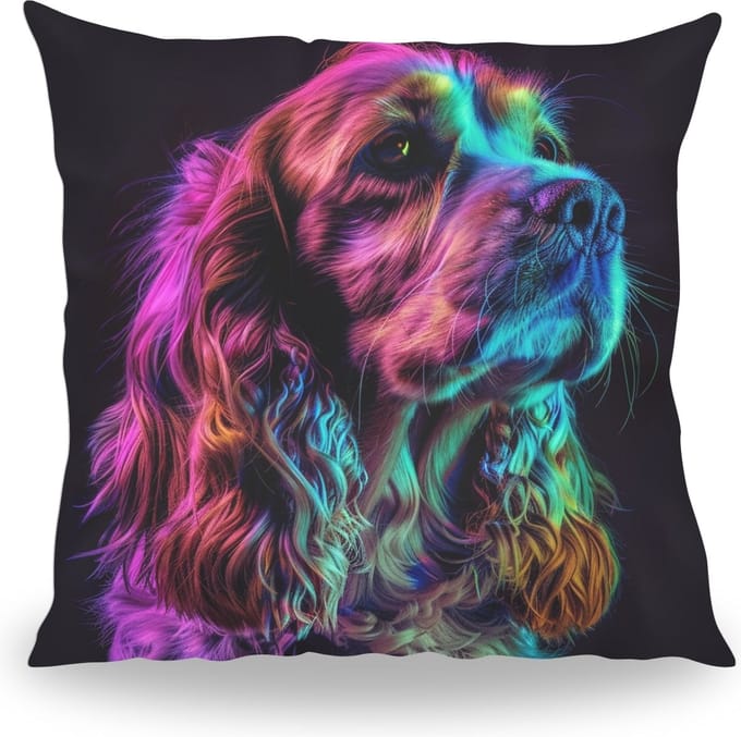 Kussen - Huisdier Portret - Cocker Spaniel 1 Color - 30 cm