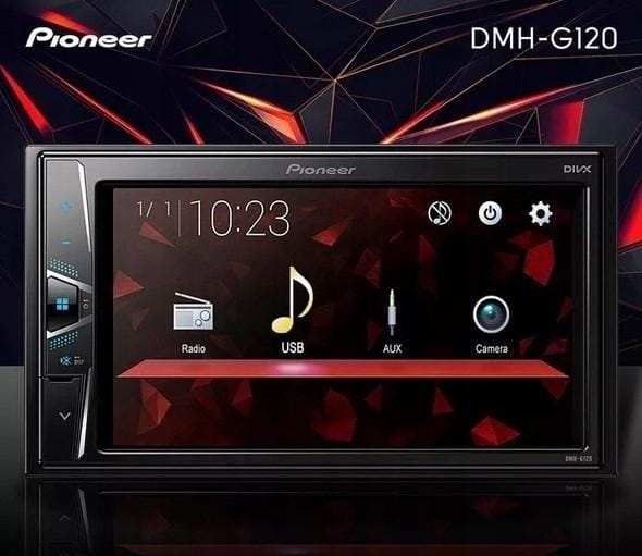 Pioneer DMH-G220BT – 2-DIN multimedia autoradio met 6,2″ touchscreen, Bluetooth & USB – 13-bands equalizer – Mechavrij