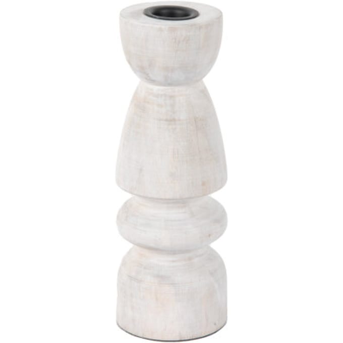 Present Time - Kandelaar Modelar Small - White wash