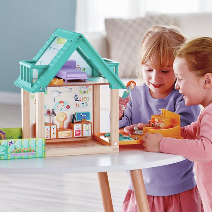 Hape Furry Friend Vet Practice Playset