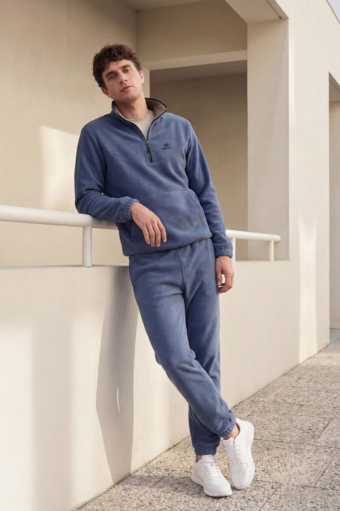 Heren Polyester Sweater en Broek Set