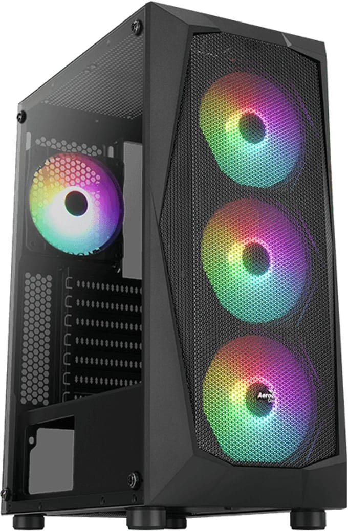 AeroCool Falcon ARGB - middelgrote toren - ATX - Case - Tower - Zwart