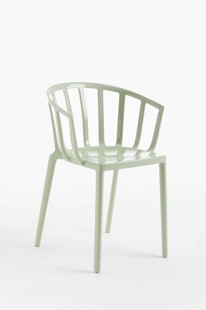Kartell - Venice armleunstoel - saliegroen