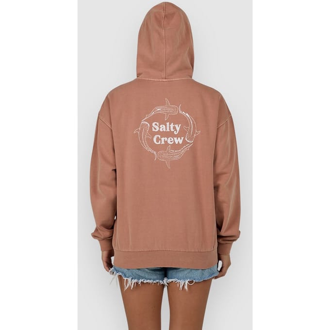 Salty Crew Respect Zip Hoodie rood
