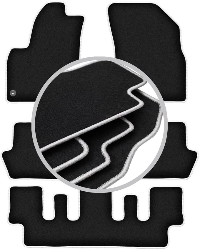 CARLUX-SILVER automatten voor: Citroen C4 Picasso I 7 personen (2006-2013)