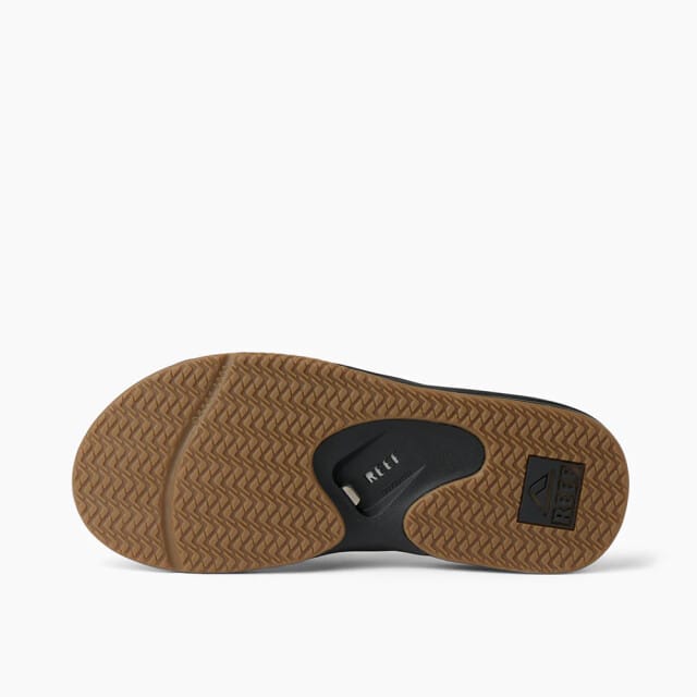 Reef Fanningblack/Silver Heren Slippers - Zwart/Zilver - Maat 44
