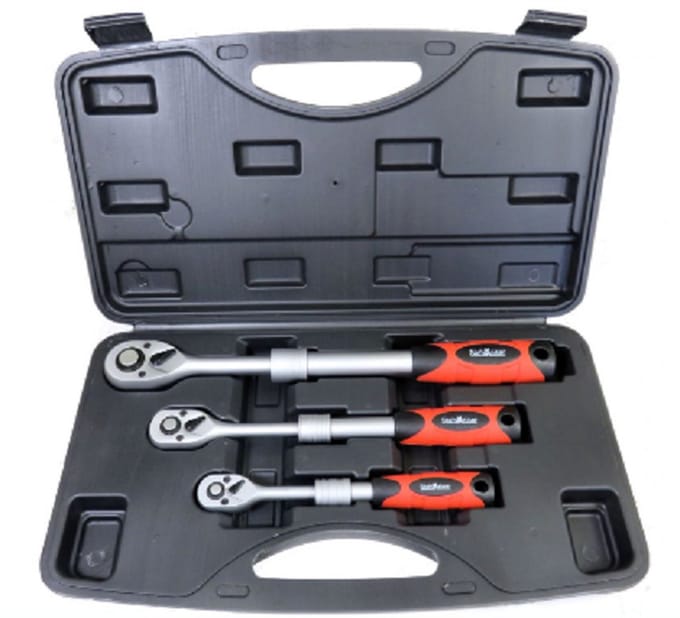 Stahlkaiser Ratelset set 3 dlg Telescoop vast 1/4-3/8-1/2