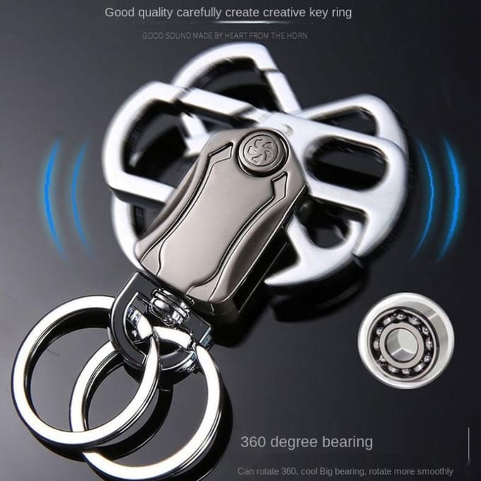 Multifunctionele sleutelhanger Mes Draaibare sleutelhanger Doosmes Flessenopener Sleutelhanger Sleutelhangers grijs