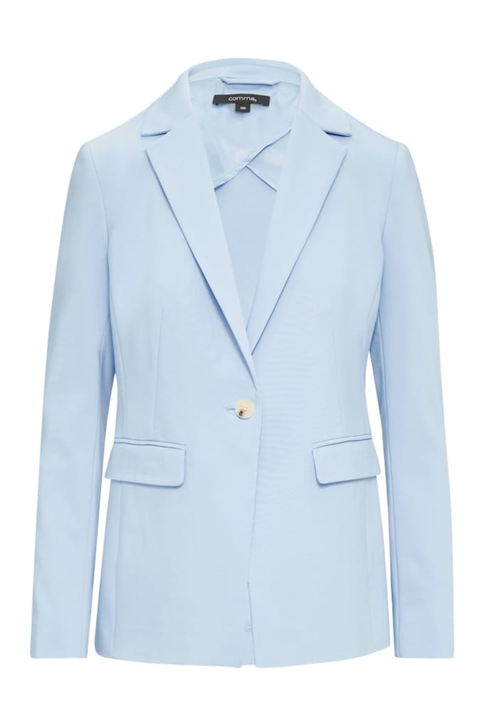 Getailleerde blazer met klepzakken dames COMMA
