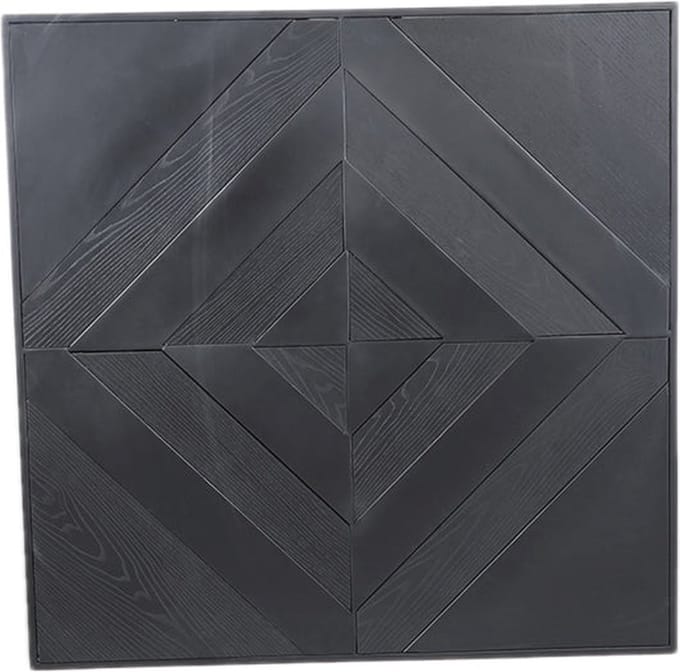 PTMD Mixa Wandpaneel - 90 x 1 x 90 cm - Ijzer - Zwart