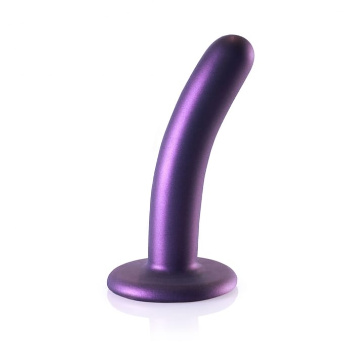 Shots - Ouch! OU819MPU - Smooth G-Spot Dildo - 5'' / 12 cm - Metallic Purple