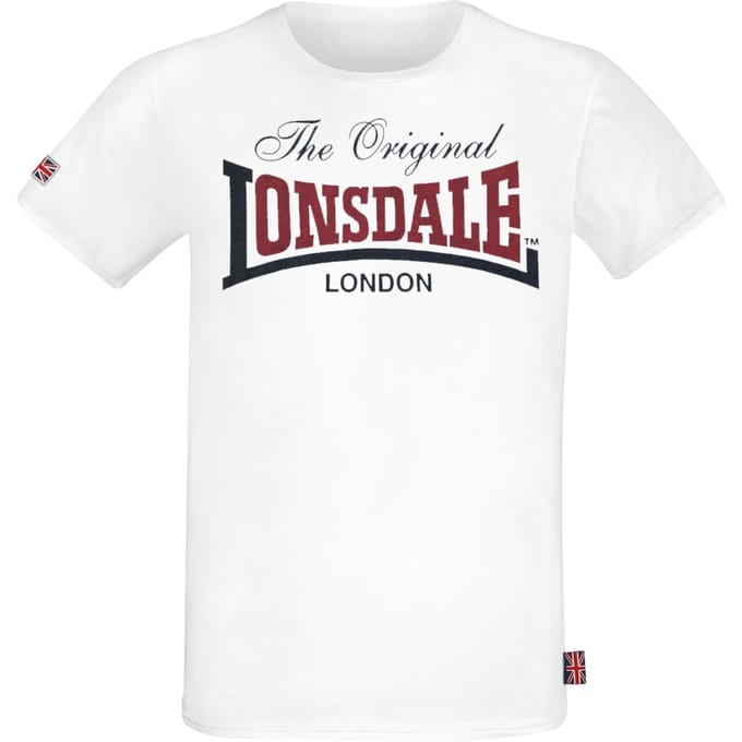 Lonsdale London Aldingham Heren T-shirt - wit - S