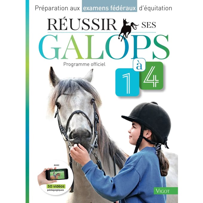 Boek om te slagen voor je galops 1 tot 4 Vigot
