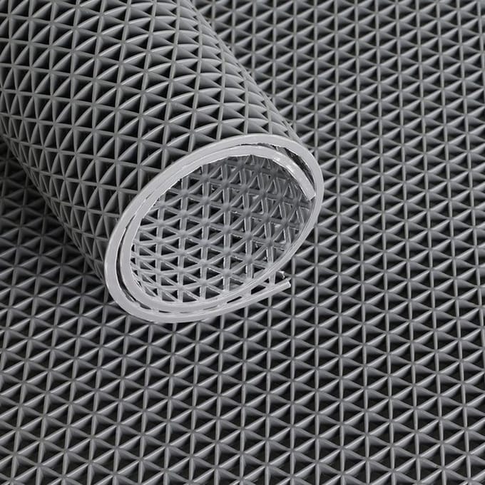 IVOL Ultra Grip Rastermat met ruitstructuur 120 cm Grijs - per strekkende meter