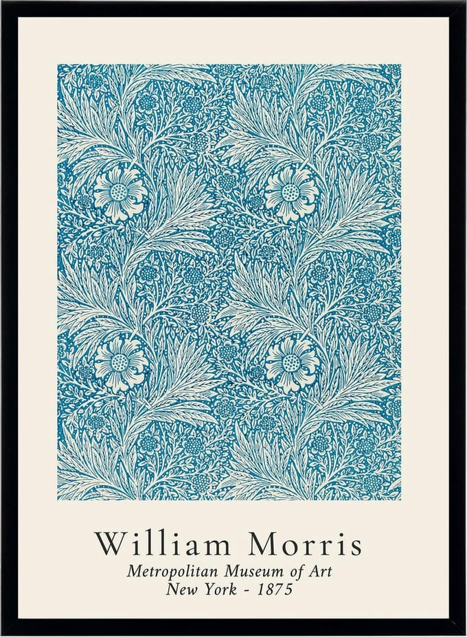 Poster William Morris - Marigold - Fleurs et Plantes Patterns - 50x70 Abstracte Kunst