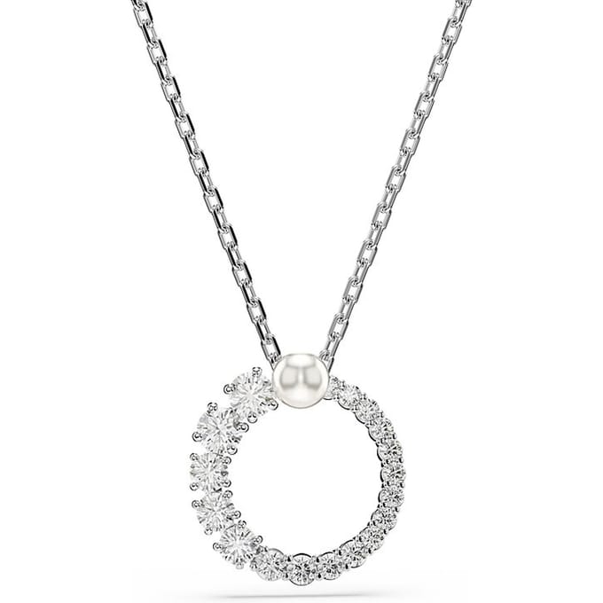 Swarovski 'Matrix' Dames Ketting van Basismetaal - Zilver 5688751