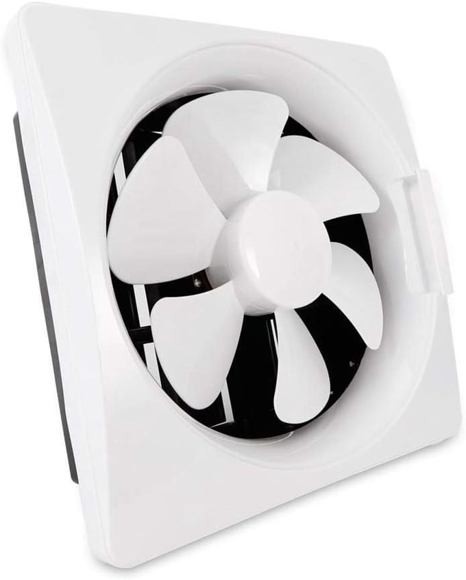 Badkamer Ventilator - Afzuigventilator Keuken - Luchtkwaliteit Verbeteren - Stil Ontwerp - 30 Cm - Wit
